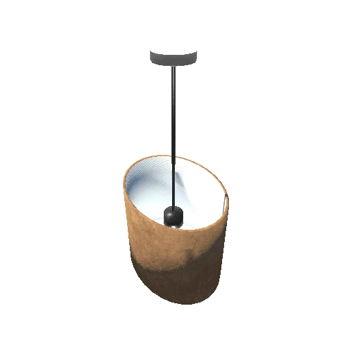 Hanging Light-001 - Oval Shade Leather